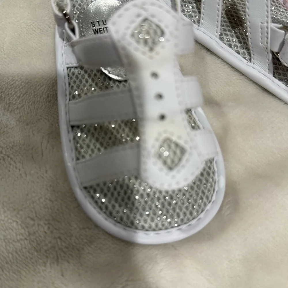 Stuart Weitzman Baby Walker Shoes in White NIB Amazing Holiday Shoes NEW